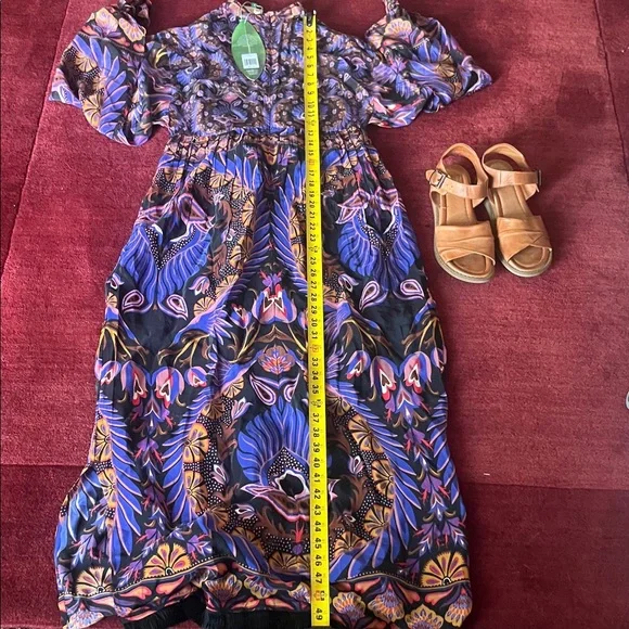 Farm Rio Printed Crepe De Chine Maxi Dress - Picture 9 of 12